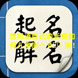 想知道自己的长相如何八字测一 🐠 测！
